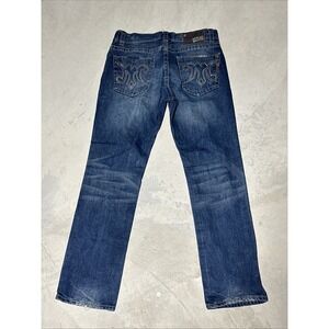 Vintage Y2K Mek Denim Jeans Men's Cody SZ 34x34 Embroidered Pockets Thick Stitch